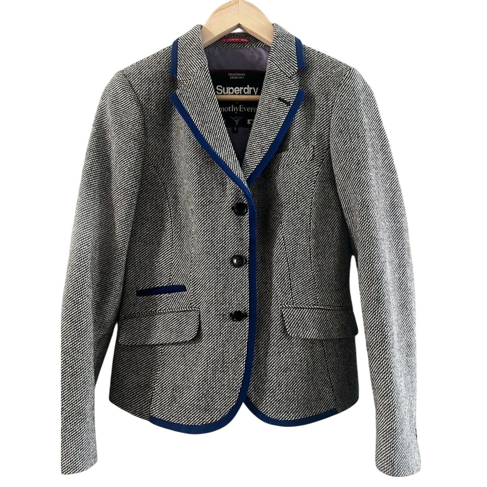 Timothy Everest Limited Edition Women's SZ 3 Super Dry by Blazer Tweed 100% Wool